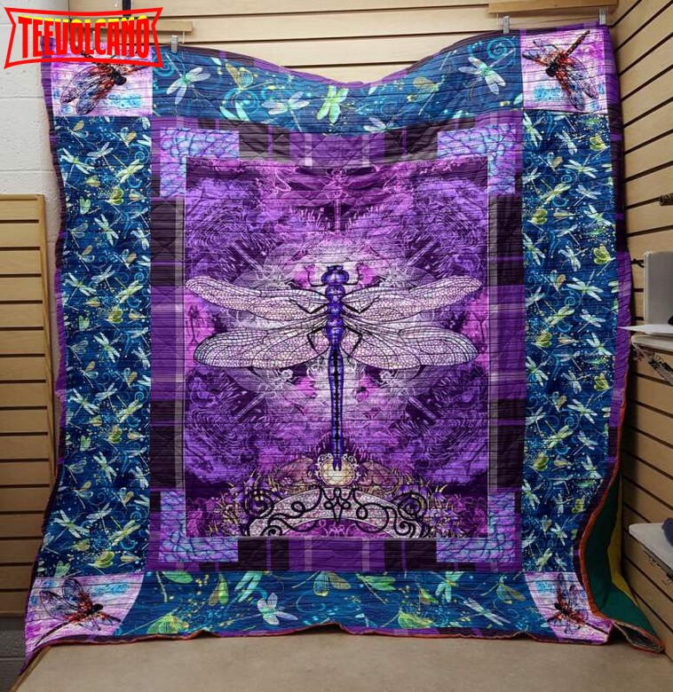 Dragonfly Customize Quilt Blanket