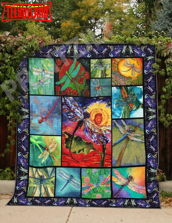 Dragonfly Flying Fairy Christmas Gift 3D Quilt Blanket