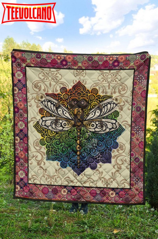 Dragonfly Tandala Love Dragonfly 3D Quilt Blanket