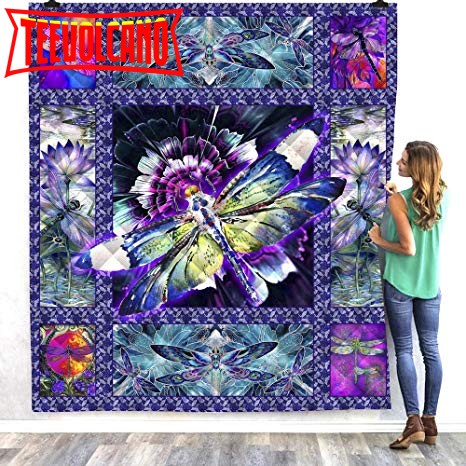 Dragonfly Ty Year Christmas Gift 3D Quilt Blanket