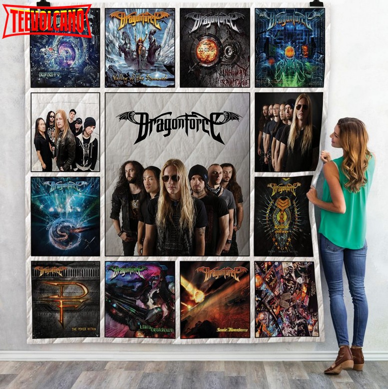 Dragonforce Albums Version 3D Quilt Blanket