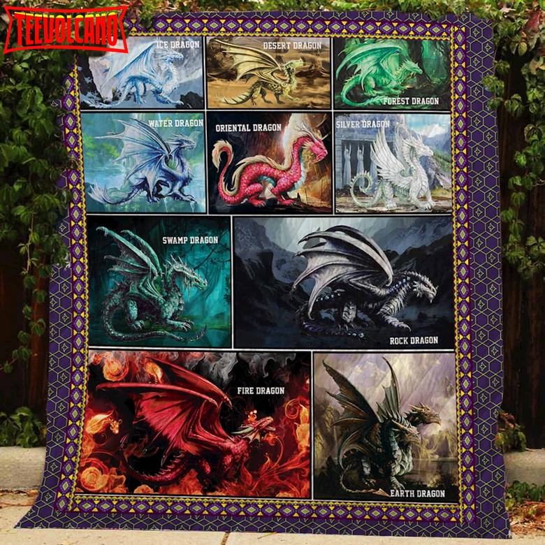 Dragons Collection 3D Customized Quilt Blanket