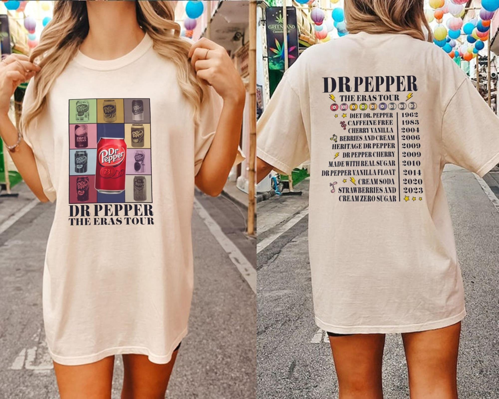 DR.PEPPER Cans Eras inspired T-shirt, Christmas Dr Pepper Shirt