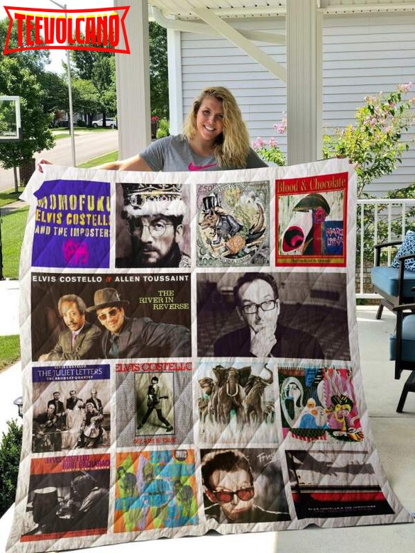 Elvis Costello Albums Quilt Blanket