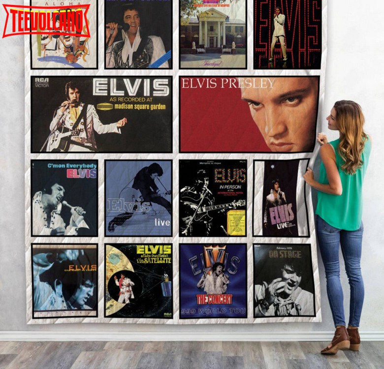 Elvis Presley Live Albums 3D Customized Quilt Blanket