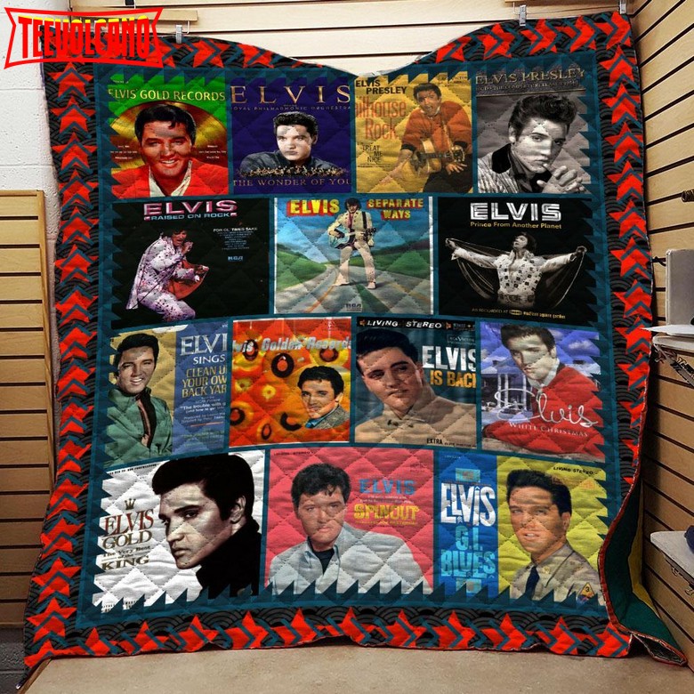 Elvis Presley Quilt Blanket E