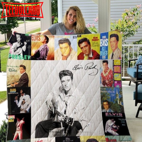 Elvis Presley Two 3D Customized Quilt Blanket