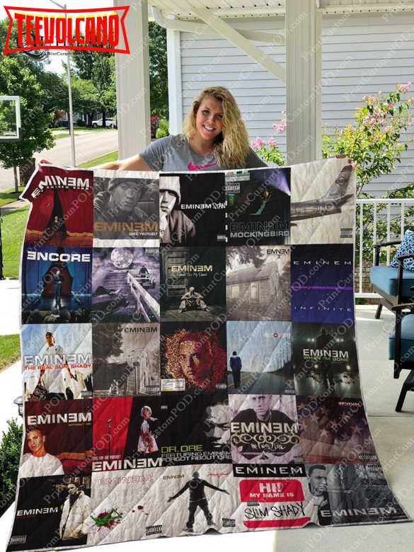 Eminem Albums For Fans Version 3D Quilt Blanket