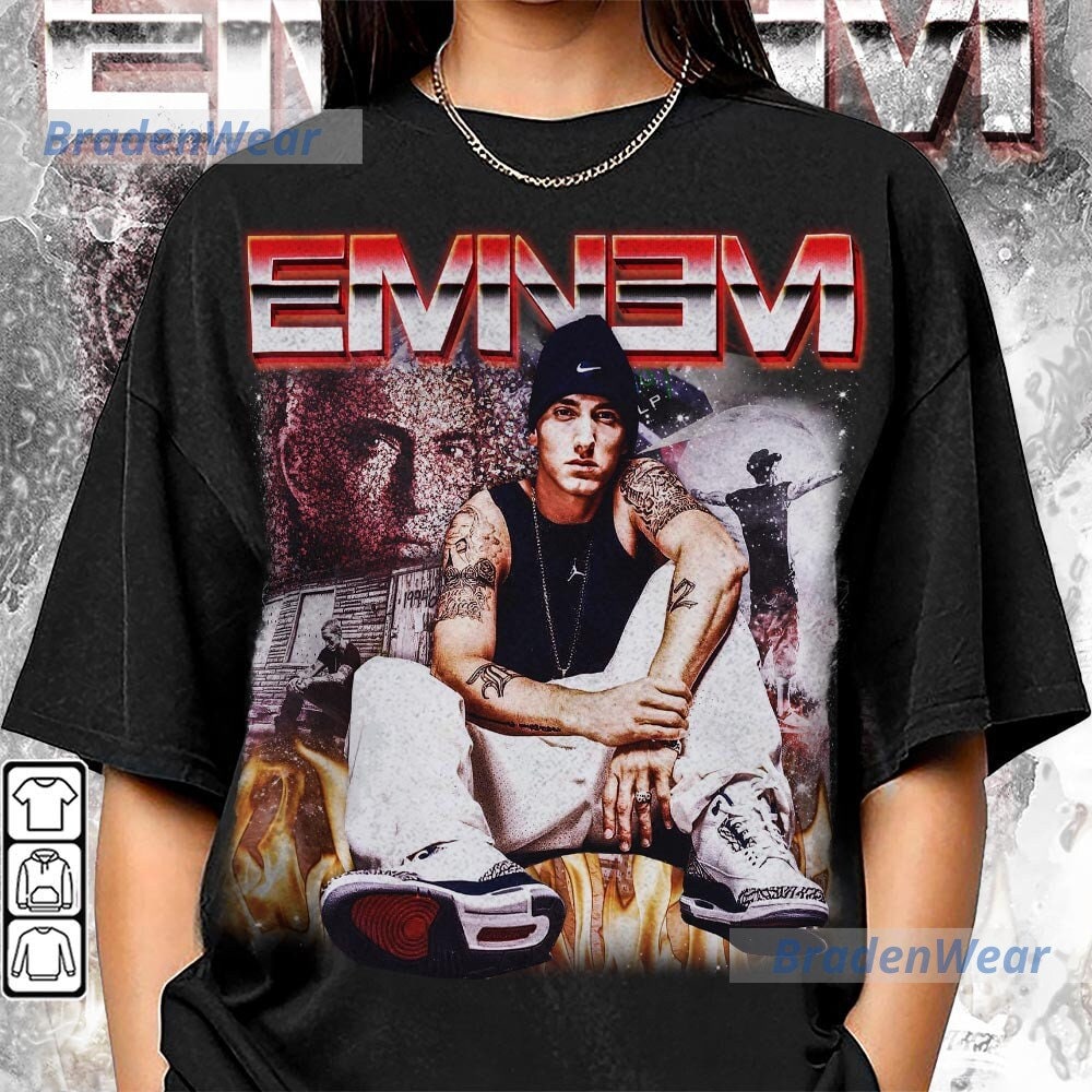 Eminem Slim Shady 90s Rap Shirt, Rapper The Marshall Mathers LP Album Shirt