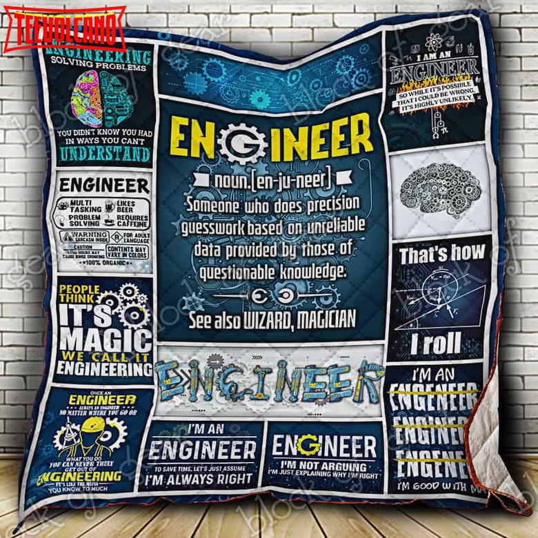 Engineer 3D Quilt Blanket