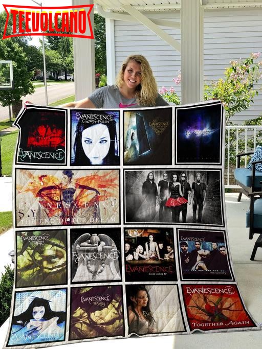 Evanescence 3D Customized Quilt Blanket