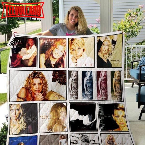 Faith Hill 3D Customized Quilt Blanket