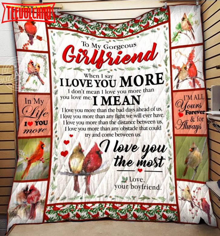 Family Girlfriend Love You Most 3D Quilt Blanket