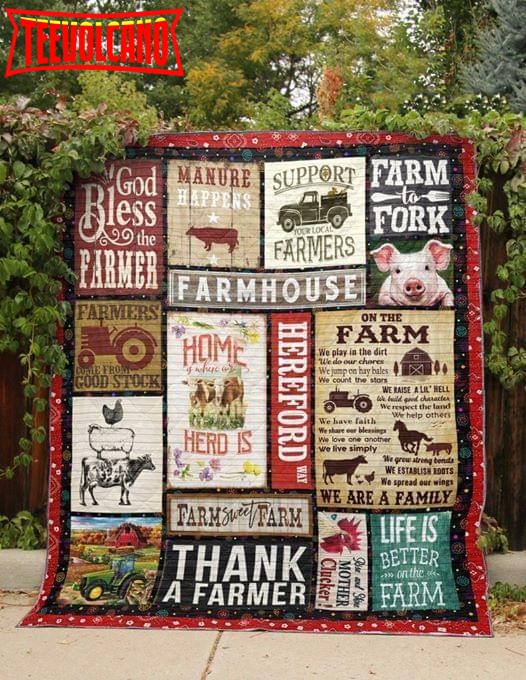 Farm House 3D Customized Quilt Blanket