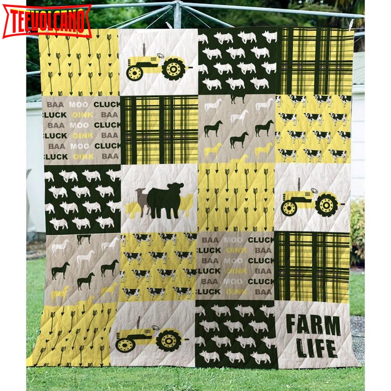 Farm Lifesk06 Customize Quilt Blanket