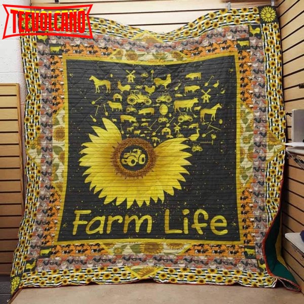 Farm Sunflower 3D Customized Quilt Blanket