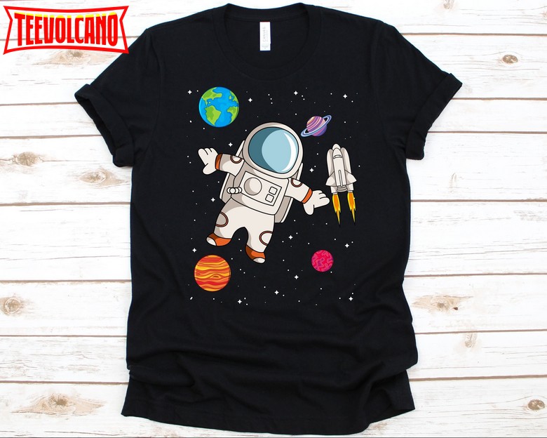 Floating Astronaut Shirt, Cute Astronaut Design, Outer Space