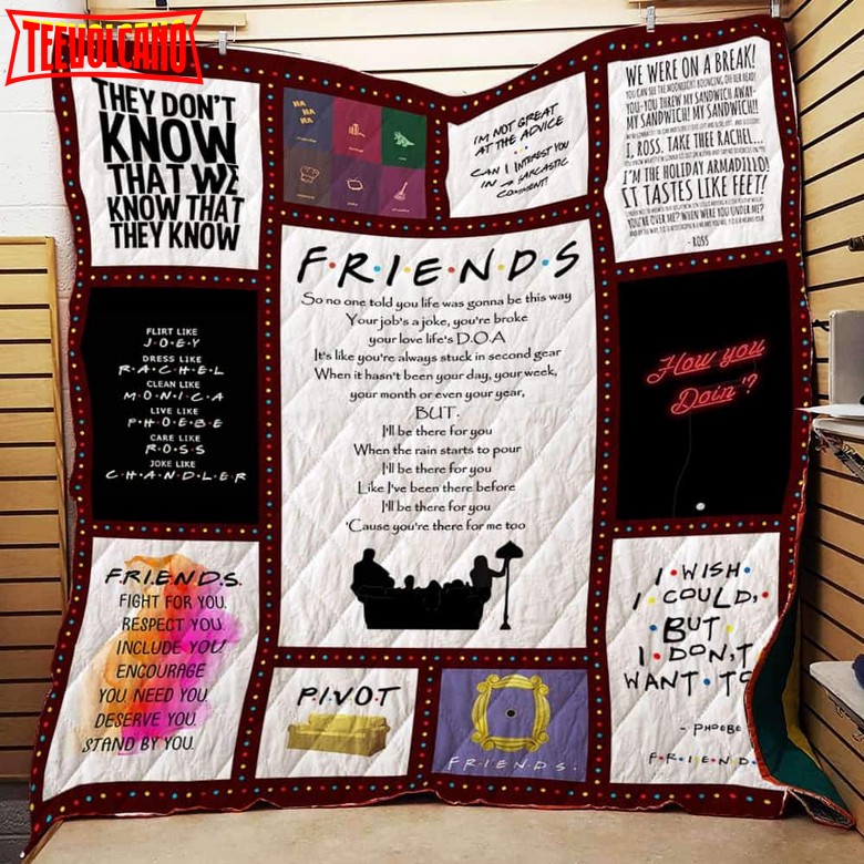 F.R.I.E.N.D.S Song 3D Customized Quilt Blanket