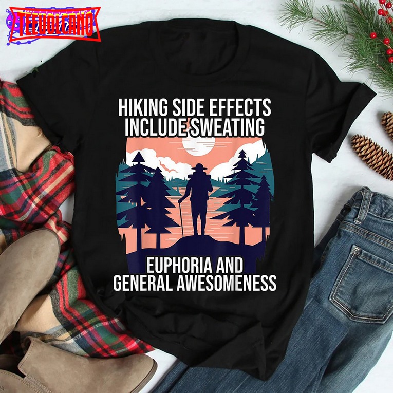 Hiking Side Effect Include Sweating Hiking Hiker Nature Alps Vintage Sweatshirt