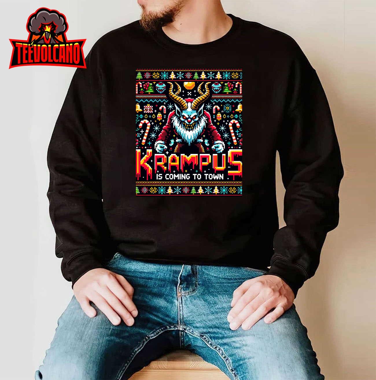 Krampus Funny Ugly Christmas Sweater Gamer T-Shirt Sweatshirt