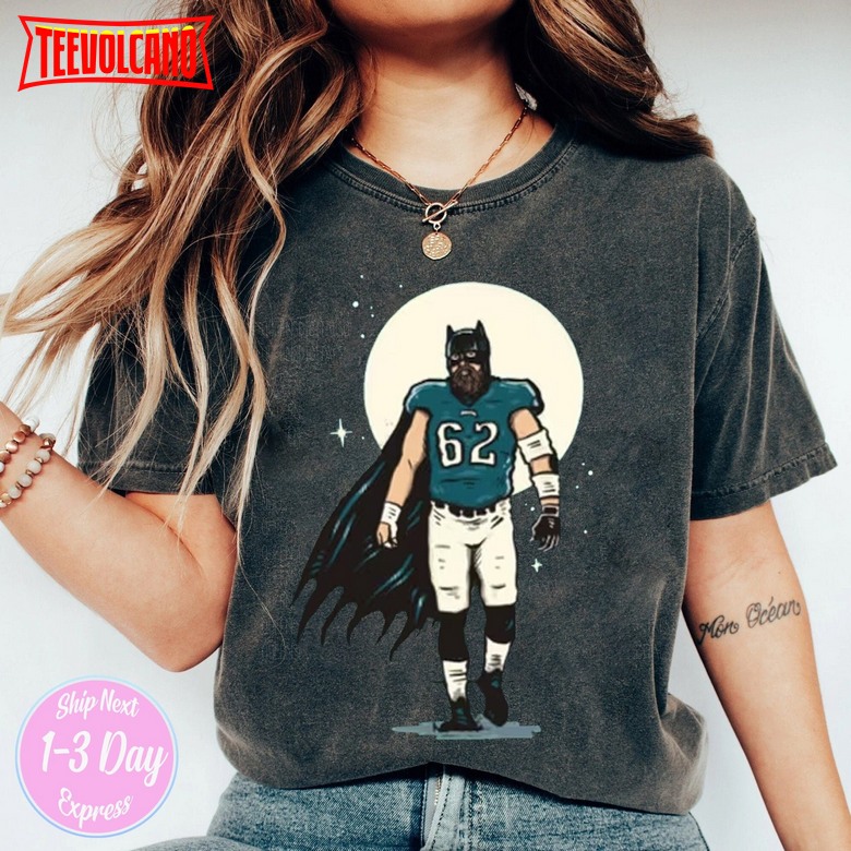 Limited Comfort Colors Jason Kelce Shirt, Fat Batman Jason Kelce Cartoon T-Shirt