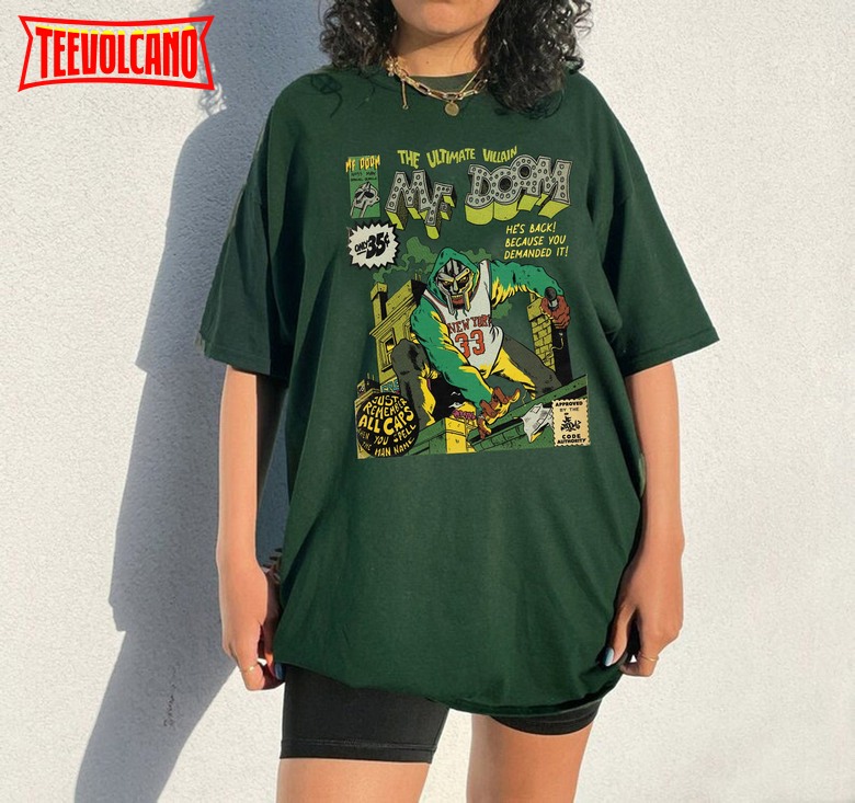 MF Doom Comic Shirt, Vintage Mf Doom All Caps T-Shirt