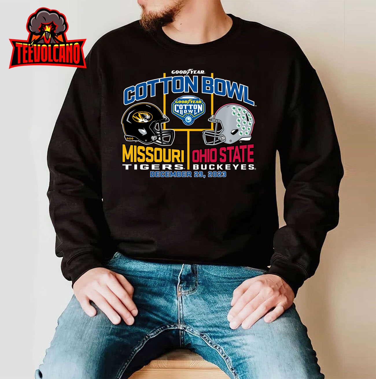 Missouri Tigers v Ohio State Buckeyes Cotton Bowl 2023 Gray Sweatshirt