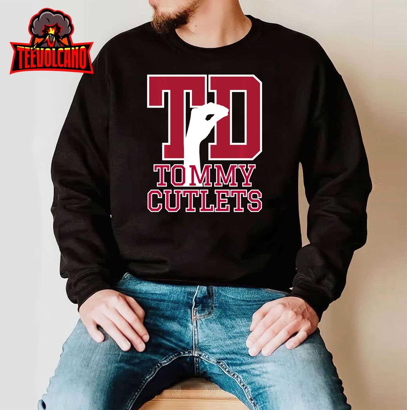 NY Italian Hand Gesture Tommy Cutlets Football Quarterback Long Sleeve T-Shirt