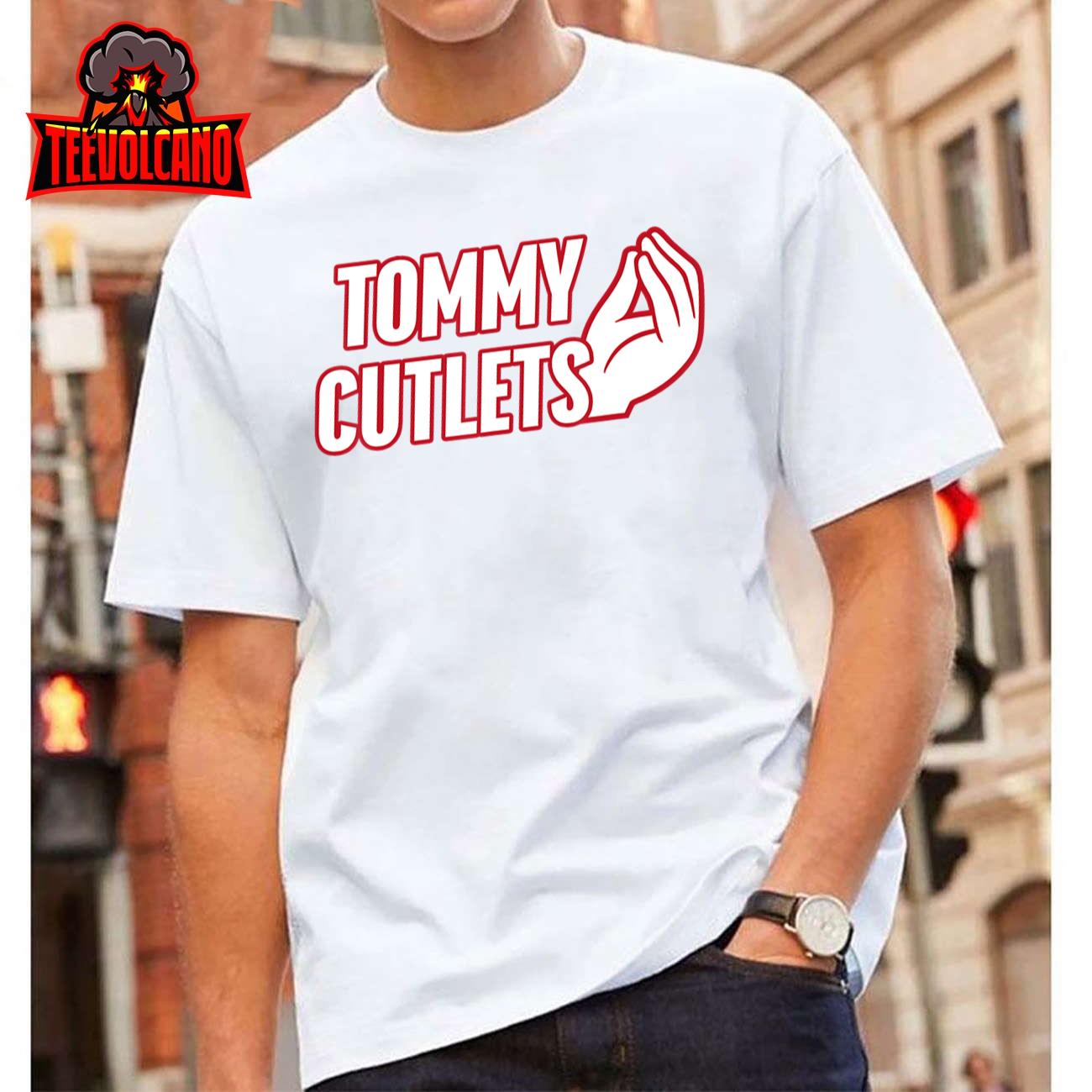 NY Italian Hand Gesture Tommy Cutlets Football Quarterback T-Shirt