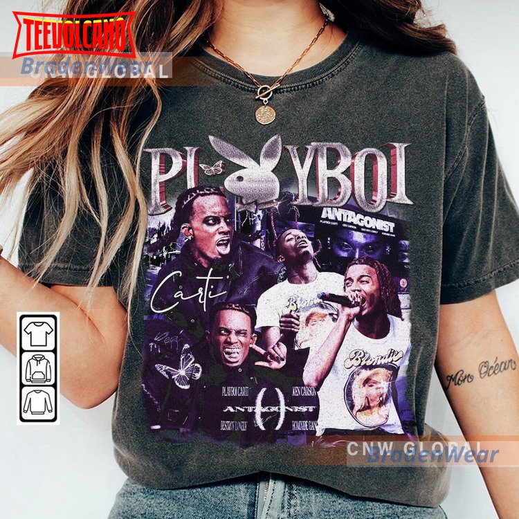 Playboi Carti Rap Shirt, Antagonist Tour 2023 Vintage 90s Y2K T Shirt