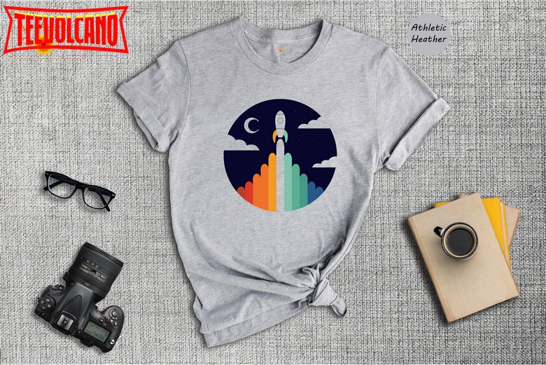 Retro Space Shirt, Rocket Tshirt, Outer Space, Space Shirt, Outer Space Shirt