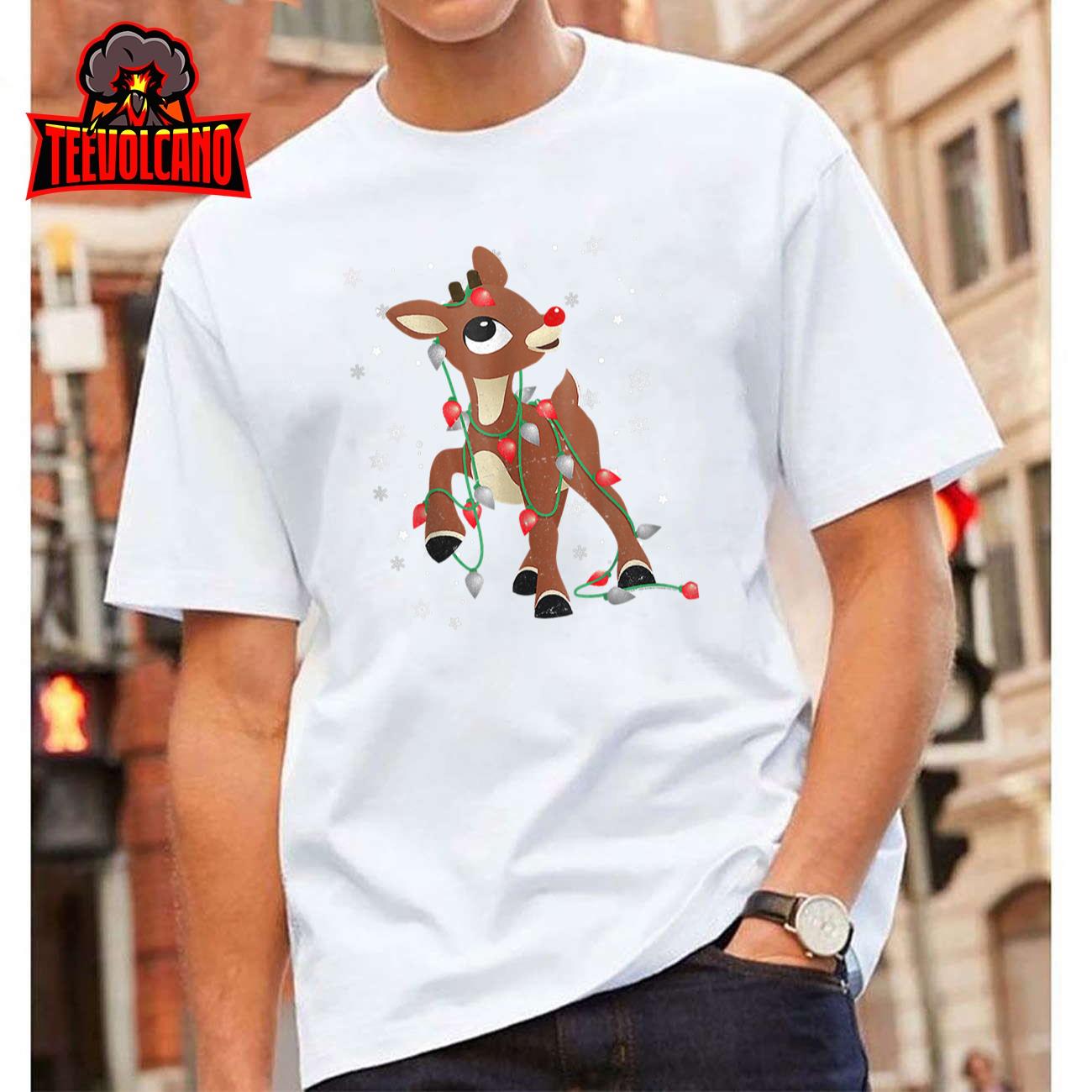 Rudolph The Red Nose Reindeer For Kids and Christmas Fan T-Shirt