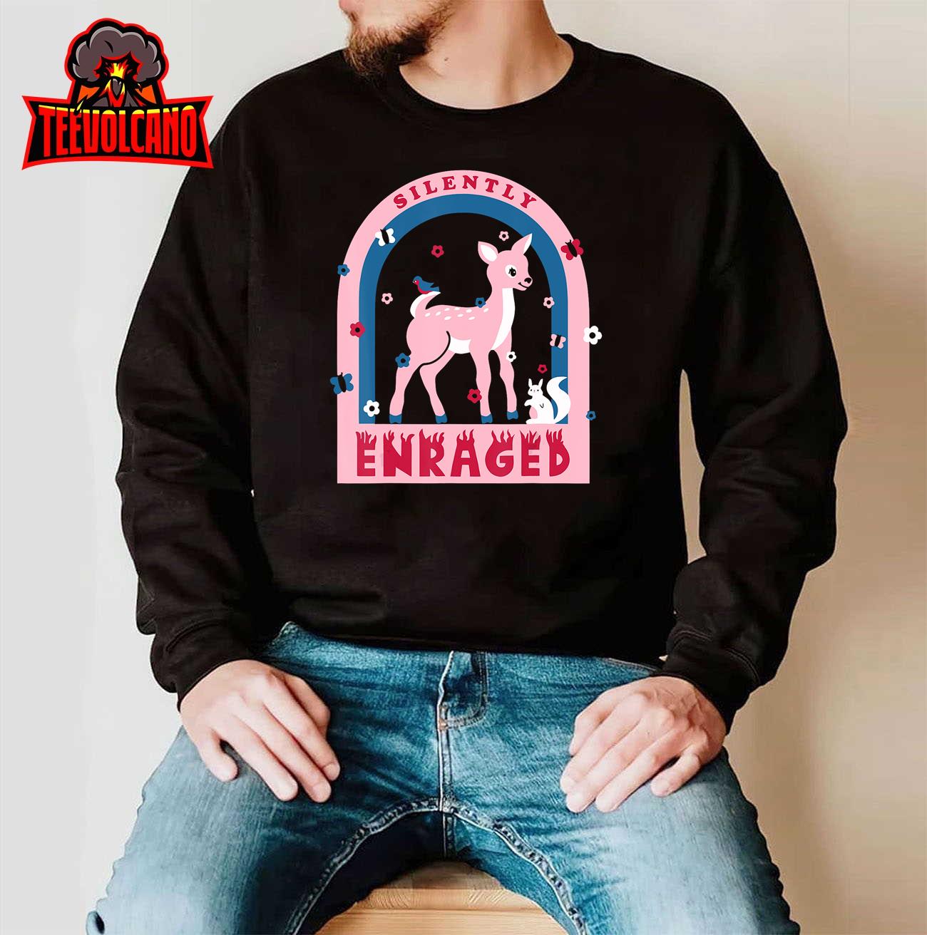 Silently Enraged Christmas Holidays Casual T-Shirt