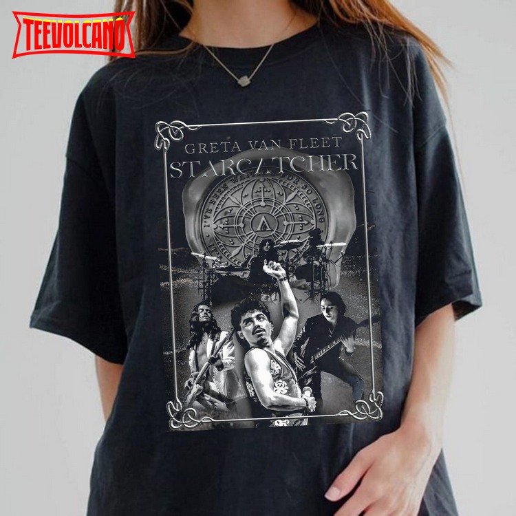 Starcatcher Greta van fleet 2023 Shirt, Vintage Greta New Album Tour Shirt