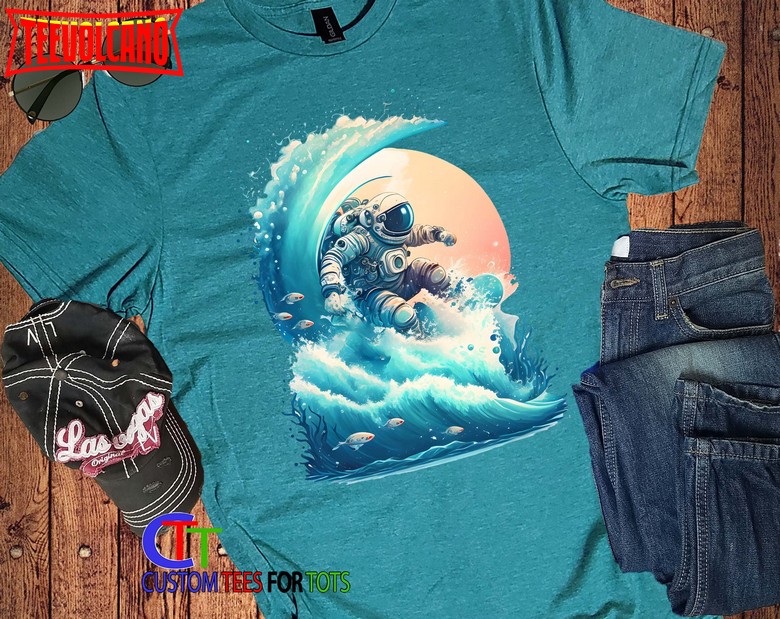 Surfing Astronaut Shirt – Space T-Shirt