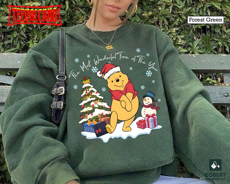 The Most Wonderful Time Of The Year Winnie The Pooh Lights Sweatshirt