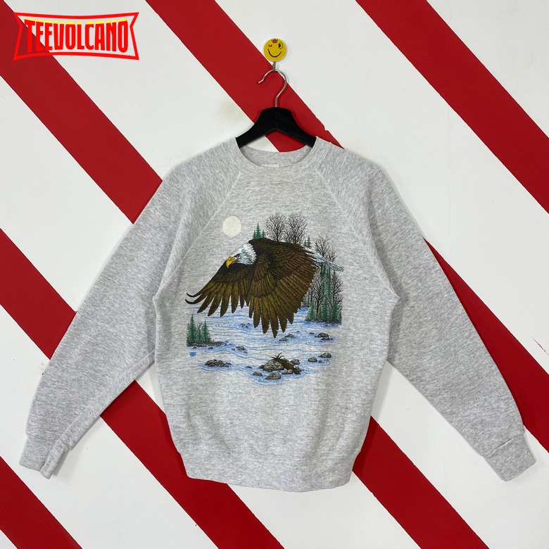 Vintage 90s Bald Eagle T Shirt Sweatshirt