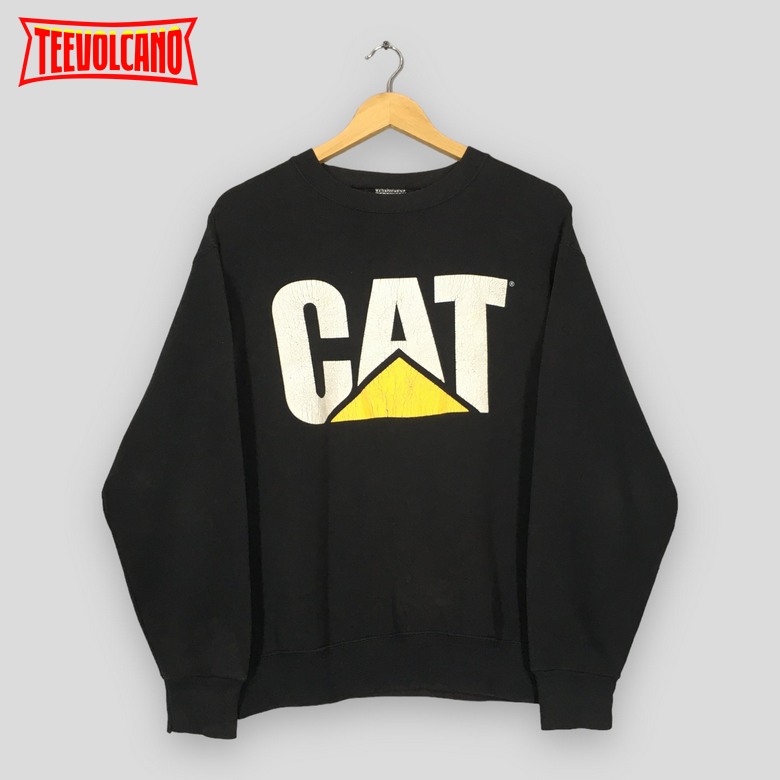 Vintage 90s Cat Caterpillar Black T Shirt Sweatshirt