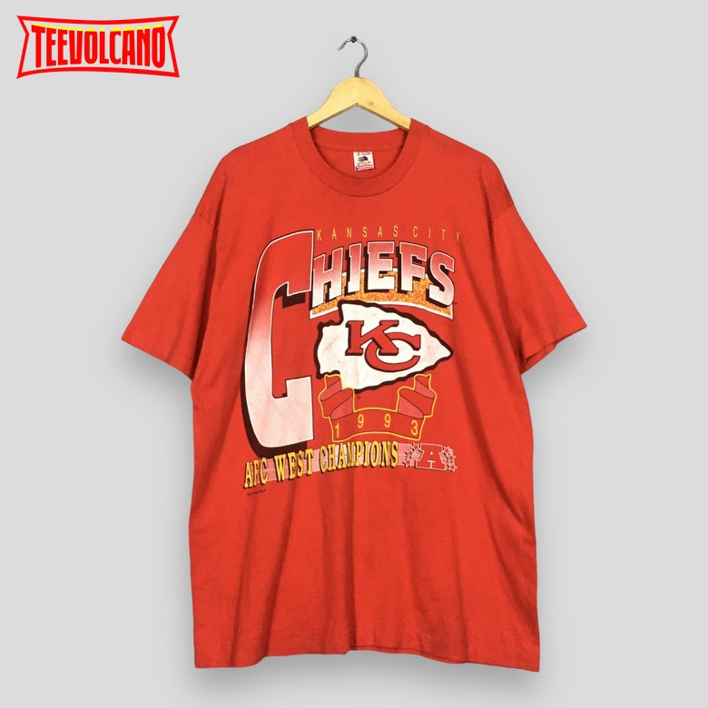 Vintage 90s Kansas City Chiefs NFL TCrewneck T Shirt Sweatshirt