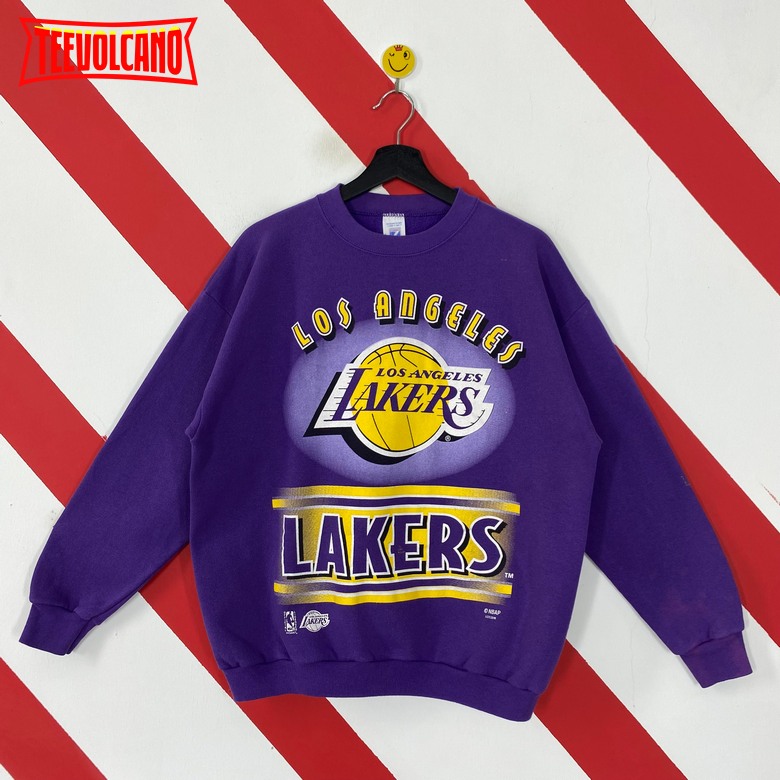 Vintage 90s Los Angeles Lakers T Shirt Sweatshirt