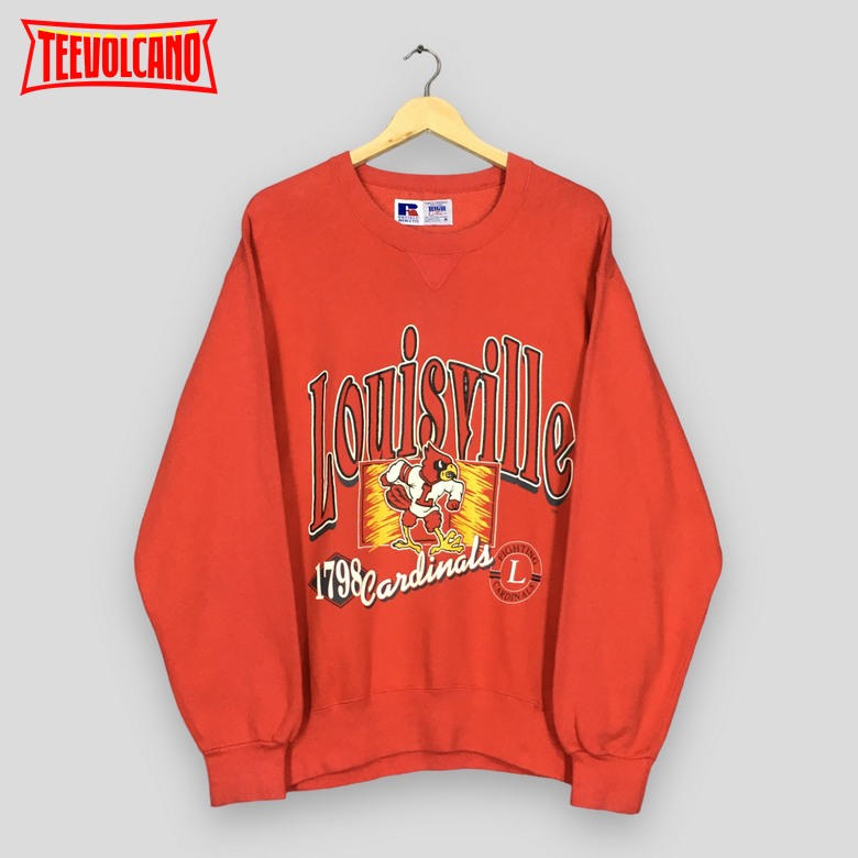 Vintage 90s Louisville Cardinals Ncaa T Shirt Sweatshirt