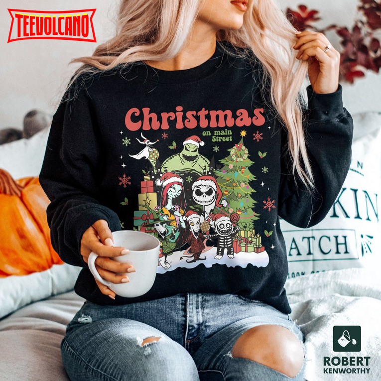 Vintage Disney The Nightmare Before Christmas Sweatshirt, Jack Skellington Christmas Shirt