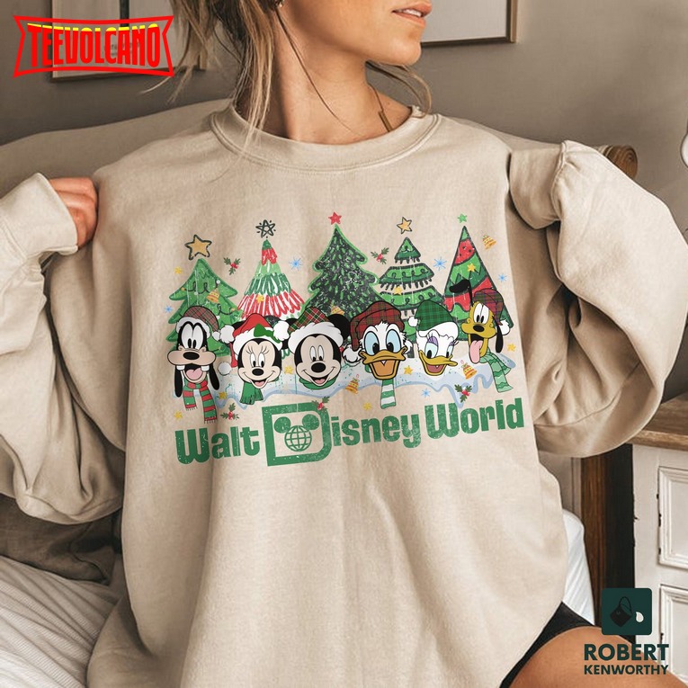 Vintage Walt Disney World Christmas Sweatshirt, Disneyworld Christmas Sweatshirt