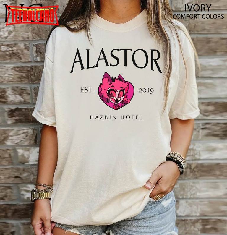 Alastor Hazbin Hotel T-Shirt, Hazbin Hotel Characters Cartoon T Shirt