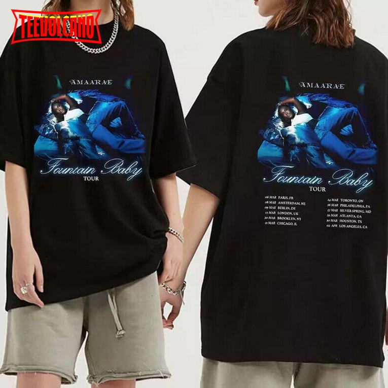 Amaarae Fountain Baby Tour 2024 Shirt, Amaarae 2024 Concert Shirt