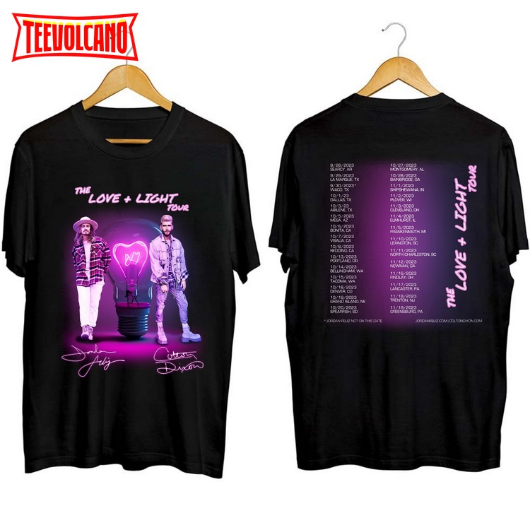 Colton Dixon & Jordan Feliz – The Love + Light Tour 2023 Shirt