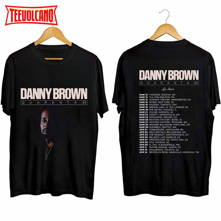 Danny Brown 2024 Tour Shirt, Danny Brown 2023 Concert Shirt