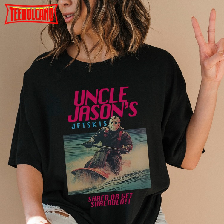 Funny Jason Voorhees T-Shirt, Uncle Jason’s Jetskis Vintage Ad T-Shirt