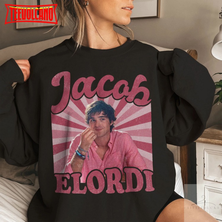Jacob Elordi Vintage Shirt, Homage Jacob Elordi 90s Vintage Unisex Sweatshirt