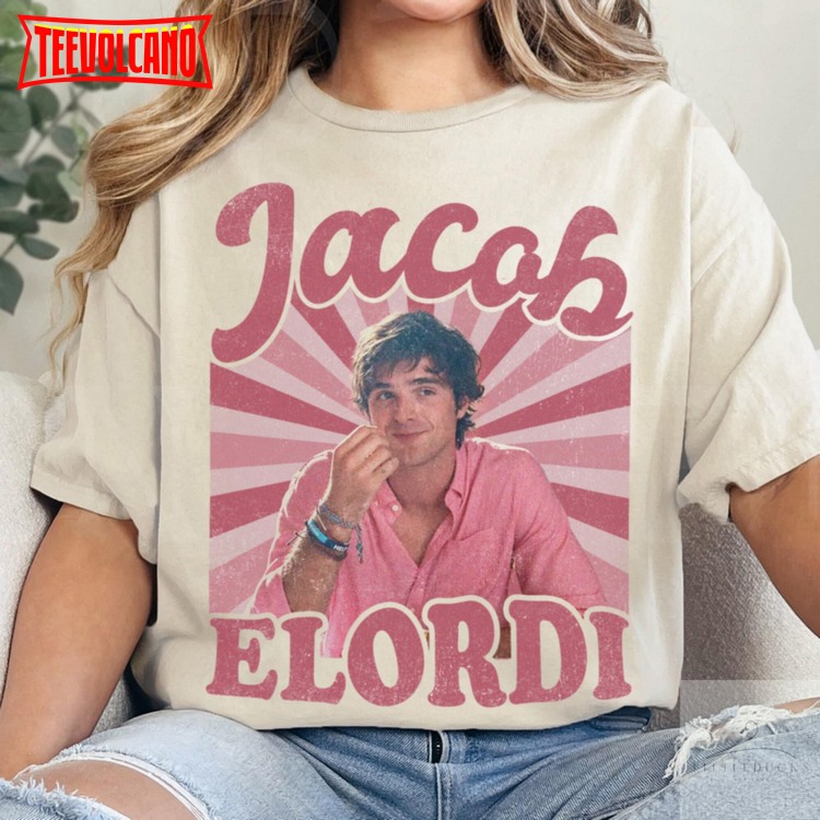 Jacob Elordi Vintage Shirt, Homage Jacob Elordi 90s Vintage Unisex Sweatshirt